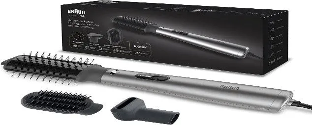 BRAUN Hair Dryer Super Ionic 3 Attachments Air Styler , 3 Speeds , Ionic Grey , 1000W P