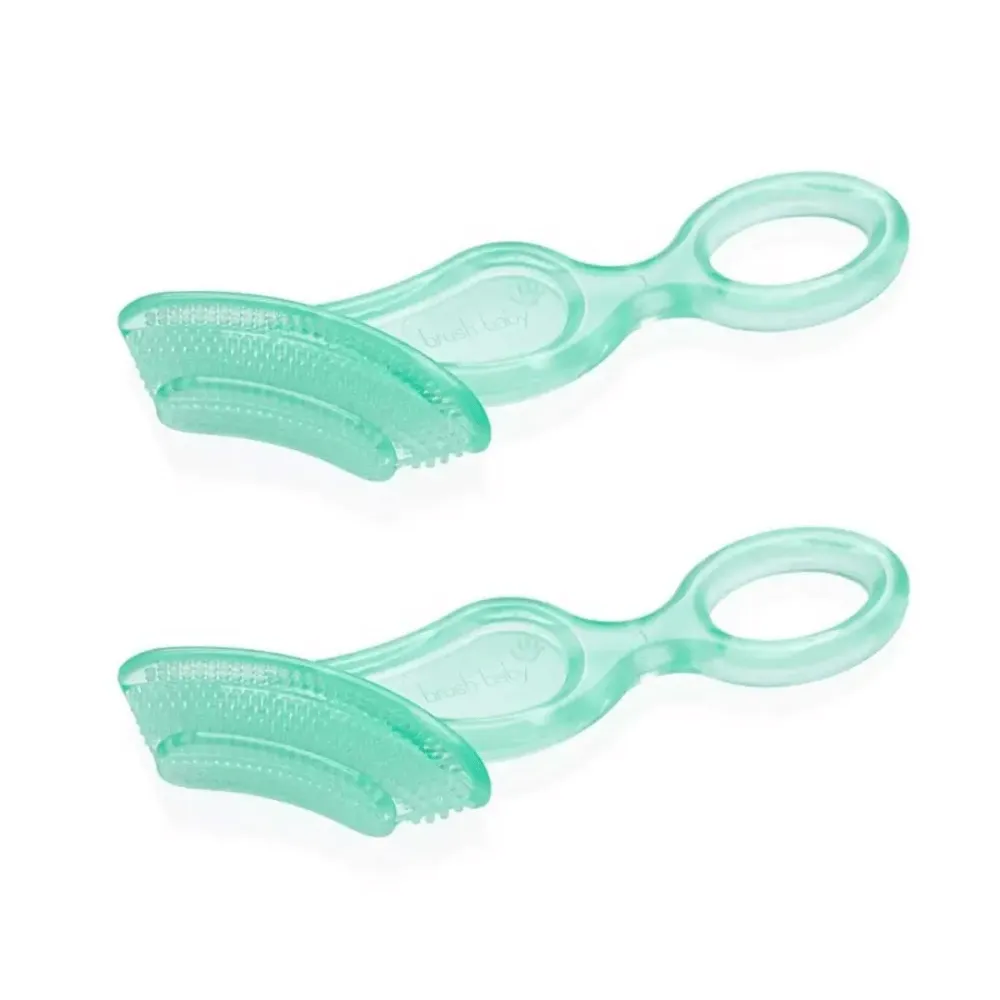 Brush-Baby / Chewable Toothbrush Double Pack - Teal (10-36 months)