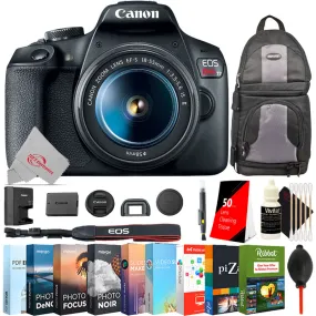 Canon EOS Rebel T7 DSLR Camera with 18-55mm f/3.5-5.6 IS II Lens Kit   Backpack Bundle