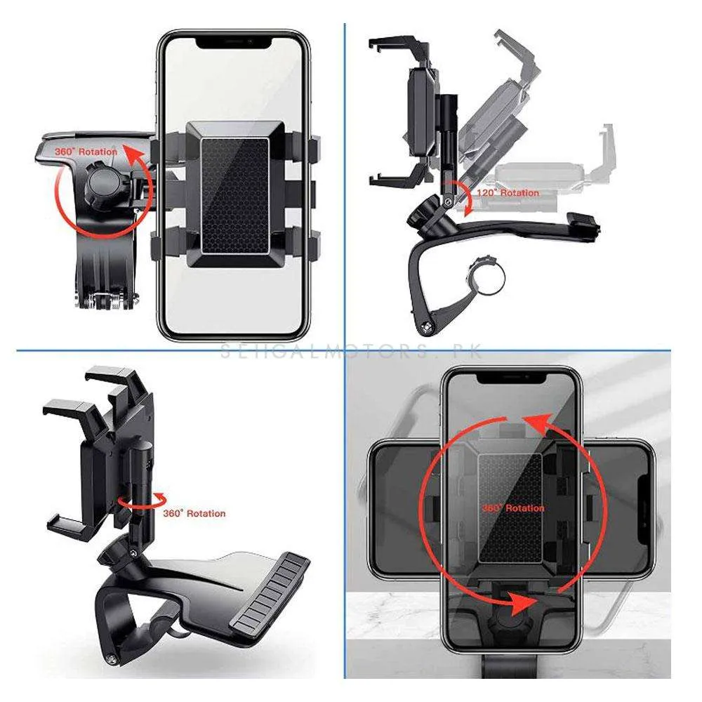 Car Phone Holder 360 Degree Mobile Holder - Car Dashboard Windscreen Mount Stand