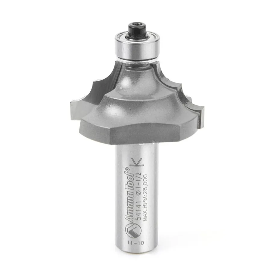 Classical Molding Router Bit | 1⁄4 Radius x 1 1⁄2 Dia x 3⁄4 x 1⁄2"Shank | 54141 | 738685541418