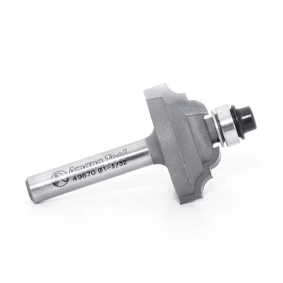 Classical Stile Router Bit | 9⁄64 Radius x 1 3⁄32 Dia x 1⁄2 x 1⁄4" Shank | 49670 | 738685496701