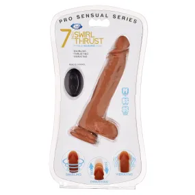 Cloud 9 Pro Sensual 7 Inch Swirl Thrust - Brown