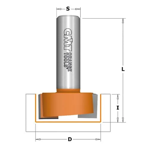 CMT 12.7DX 6.35L MORTISE BIT 1/4S