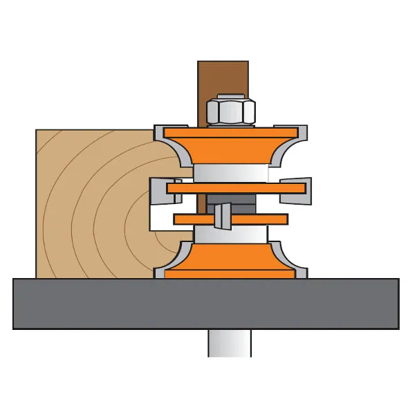 CMT 3 Piece Entry & Interior Door Carbide Tipped Router Bit Set