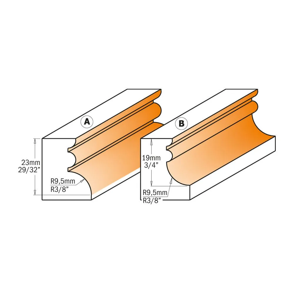 CMT  856.852.11  -  MOLDING ROUTER SYSTEM BIT