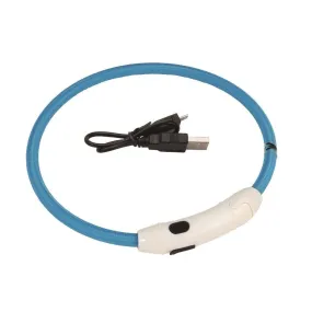 Coastal USB Light-Up Neck Ring - Blue 16"