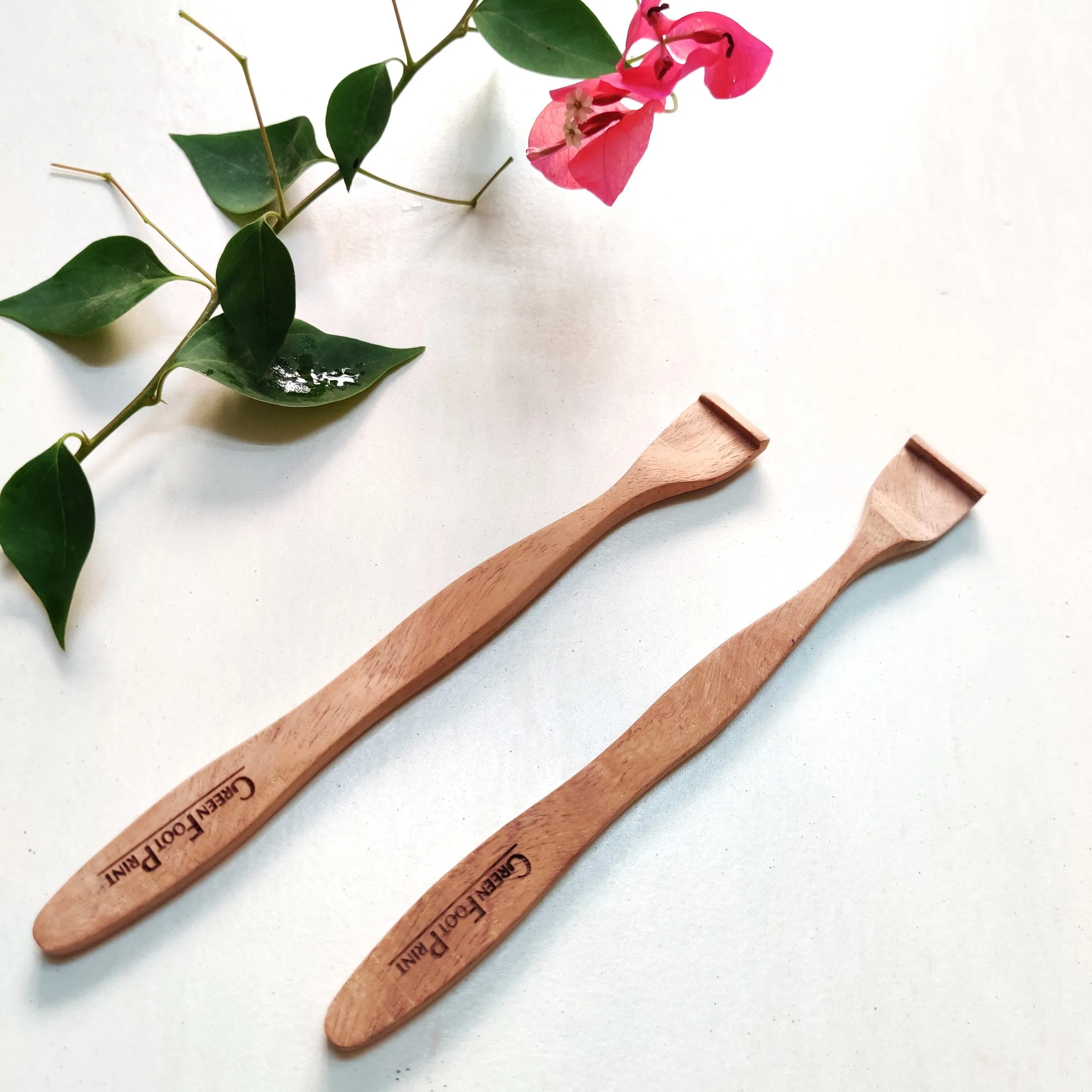 Combo- Bamboo Toothbrush & Neem Wood Tongue Cleaner