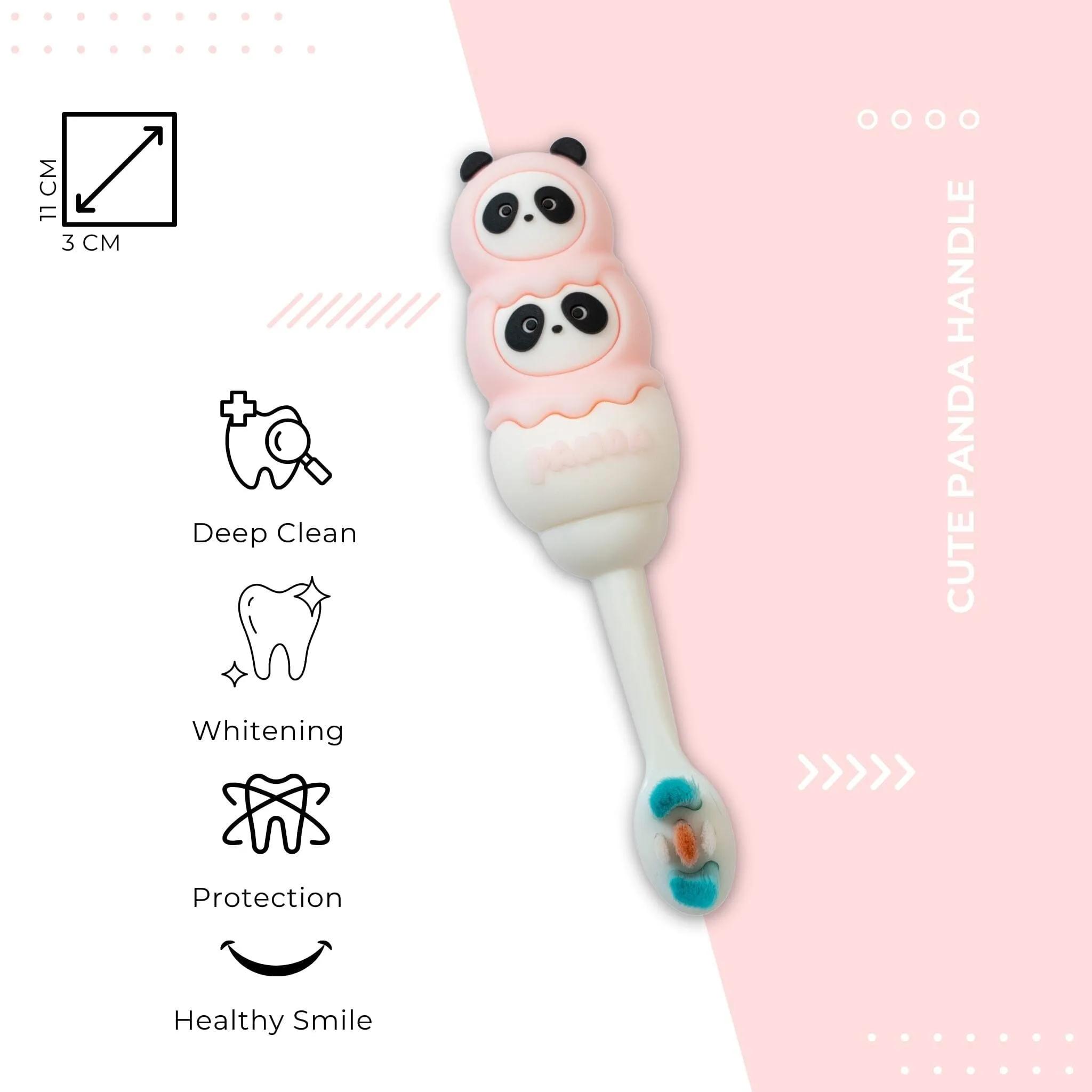 Cute Panda Handle Soft Kids Toothbrush