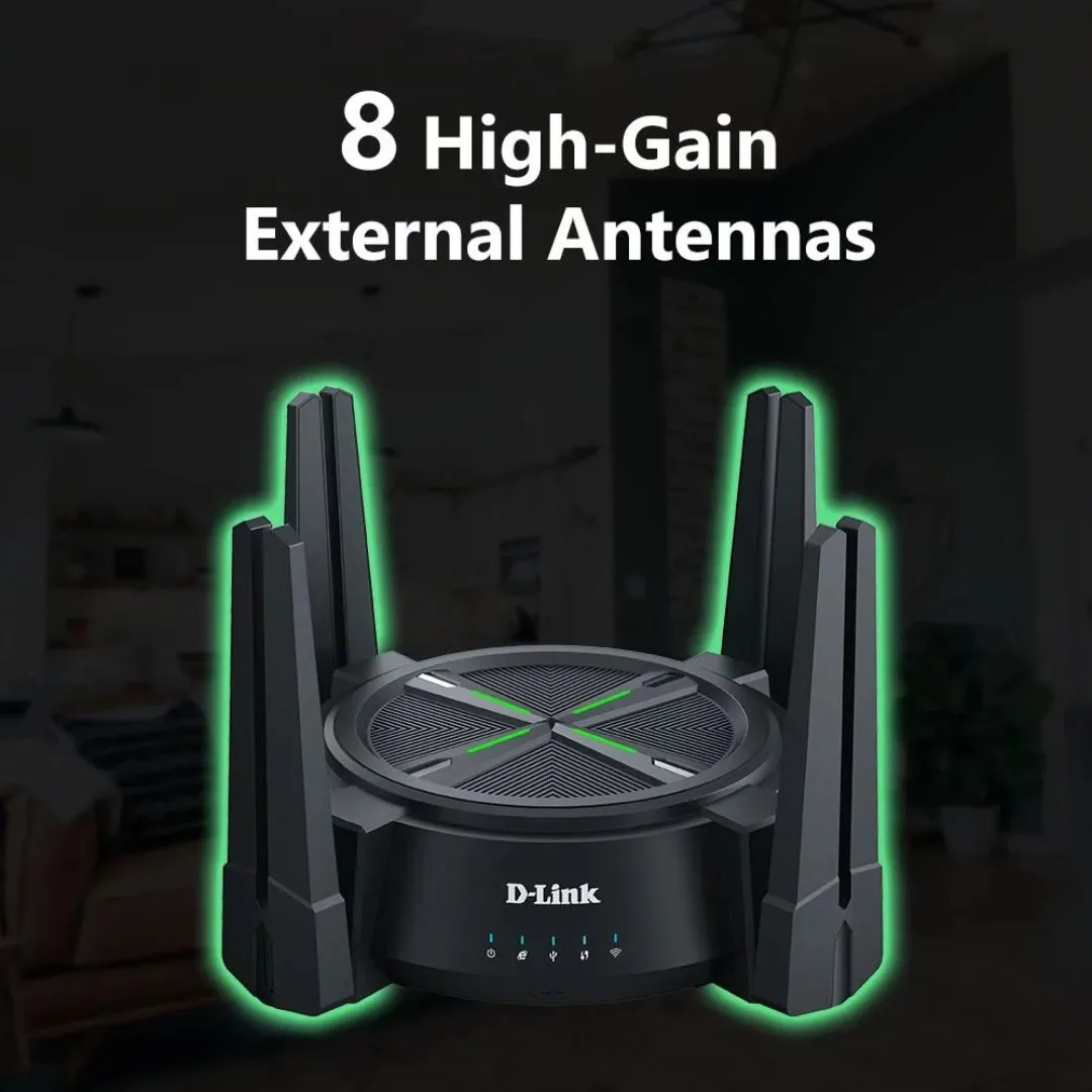 D-Link AX6000 2.5GBPS LAN Multi Gigabit Wi-Fi 6 Mesh Router DIR-X6080Z