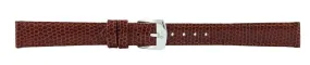 Dark Brown Lizard Leather Watch Band 14mm 110859