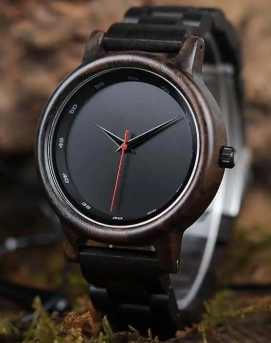 Dark Wooden Viking watch