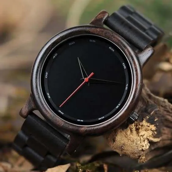 Dark Wooden Viking watch