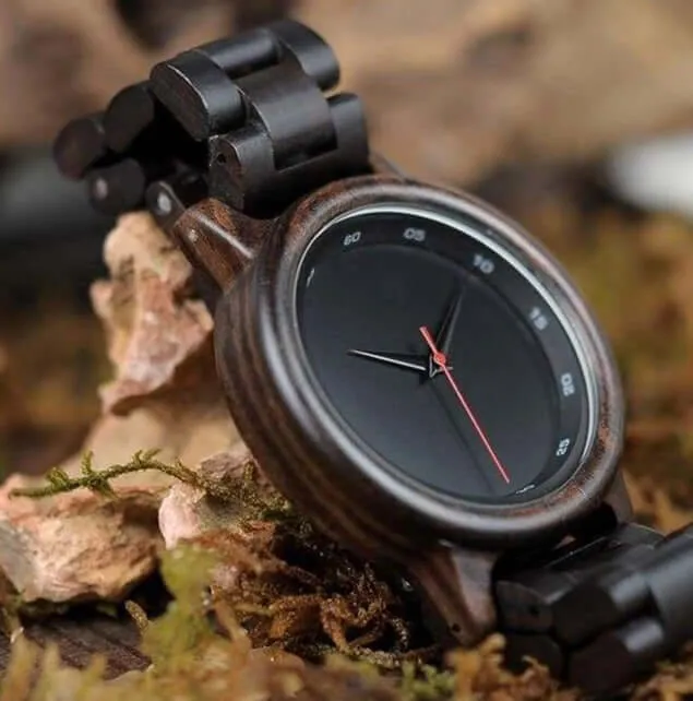 Dark Wooden Viking watch