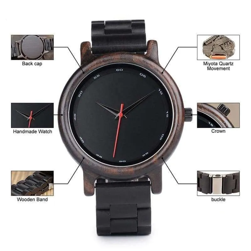 Dark Wooden Viking watch