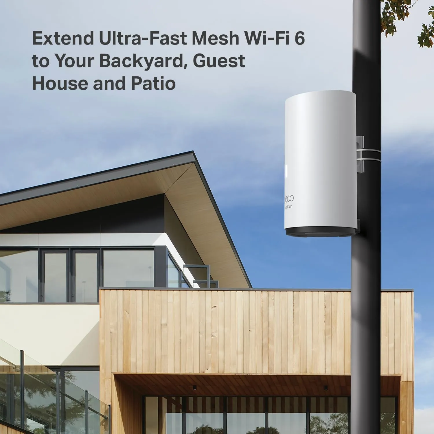 Deco Outdoor Mesh Wifi (Deco X50-Outdoor), AX3000 Dual Band Wifi 6 Mesh, 2 Gigabit Poe Ports, 802.3At Poe ,Weatherproof, Works with All Deco Mesh Wifi, 1-Pack