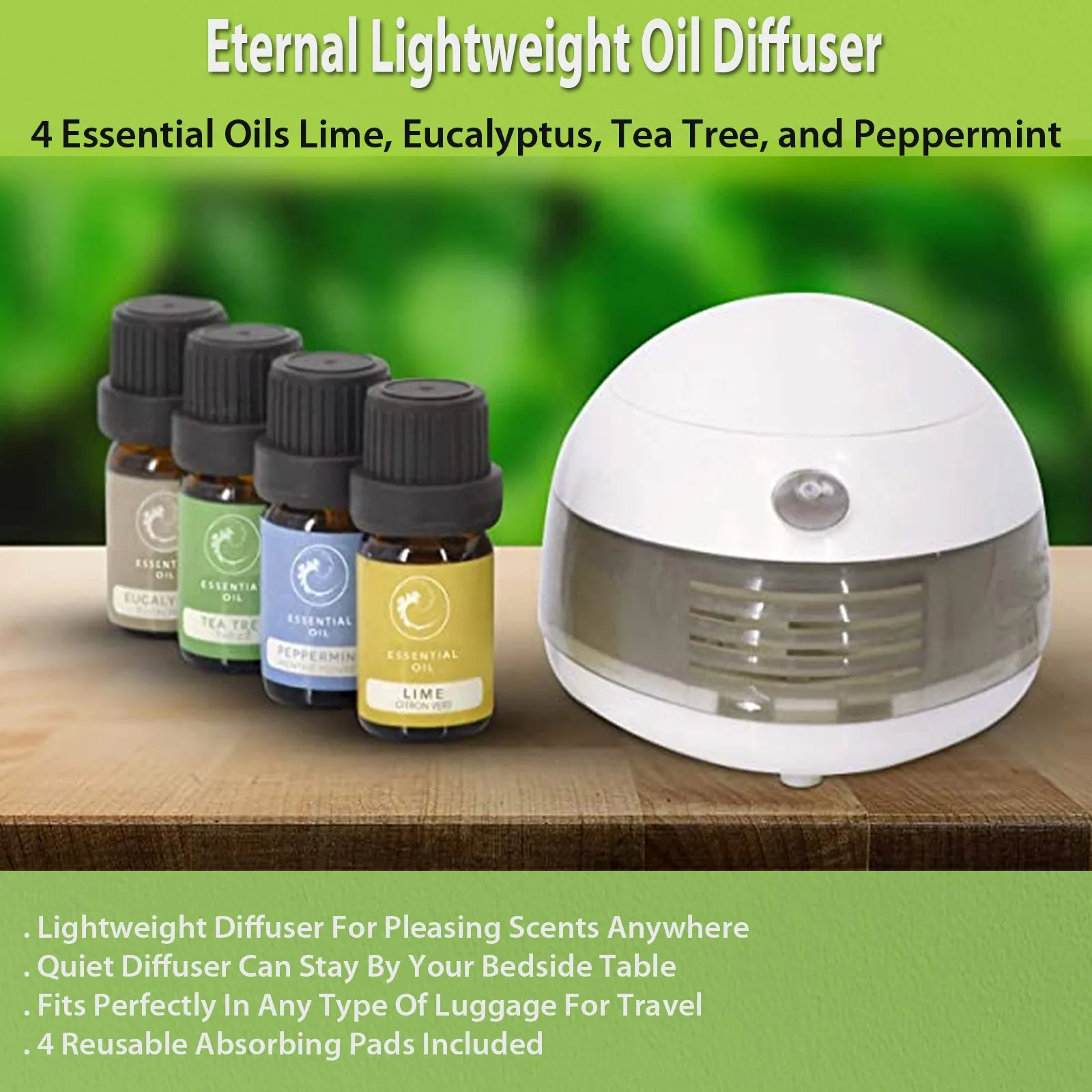 Eternal Lightweight Oil Diffuser Portable Aromatherapy