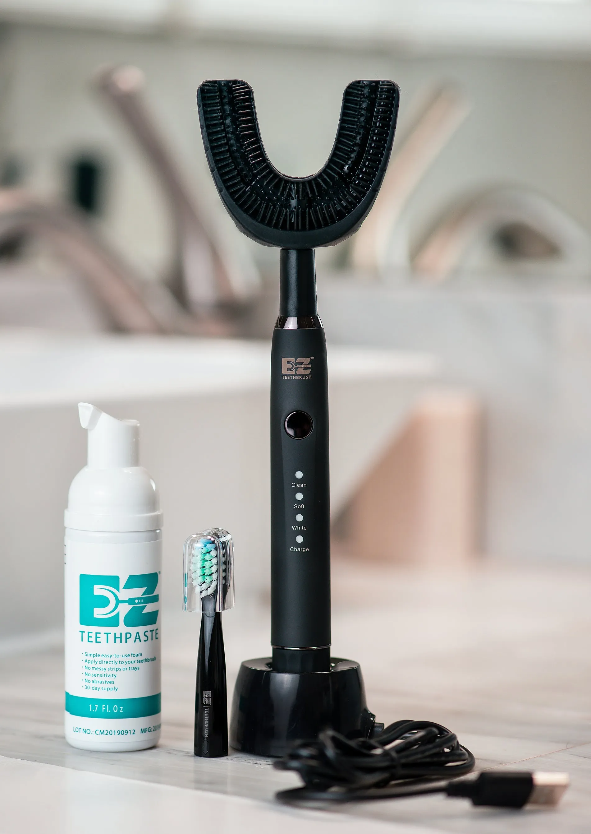 EZ Teethbrush & Sonic Toothbrush Platinum Kit