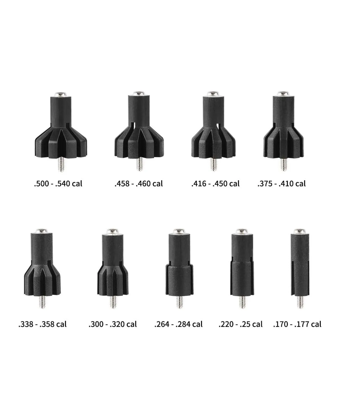 EZshoot Boresighter’s Adapters & Screws for 0.177 to 0.54 Caliber Bore Sighter (9Pcs)