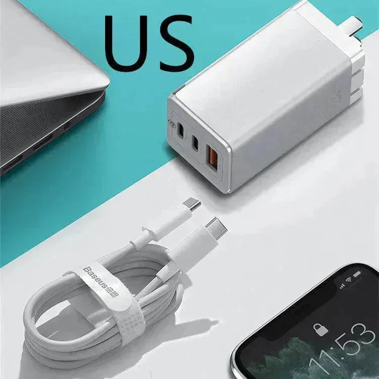 Fast mobile phone charger With USB and Type C port