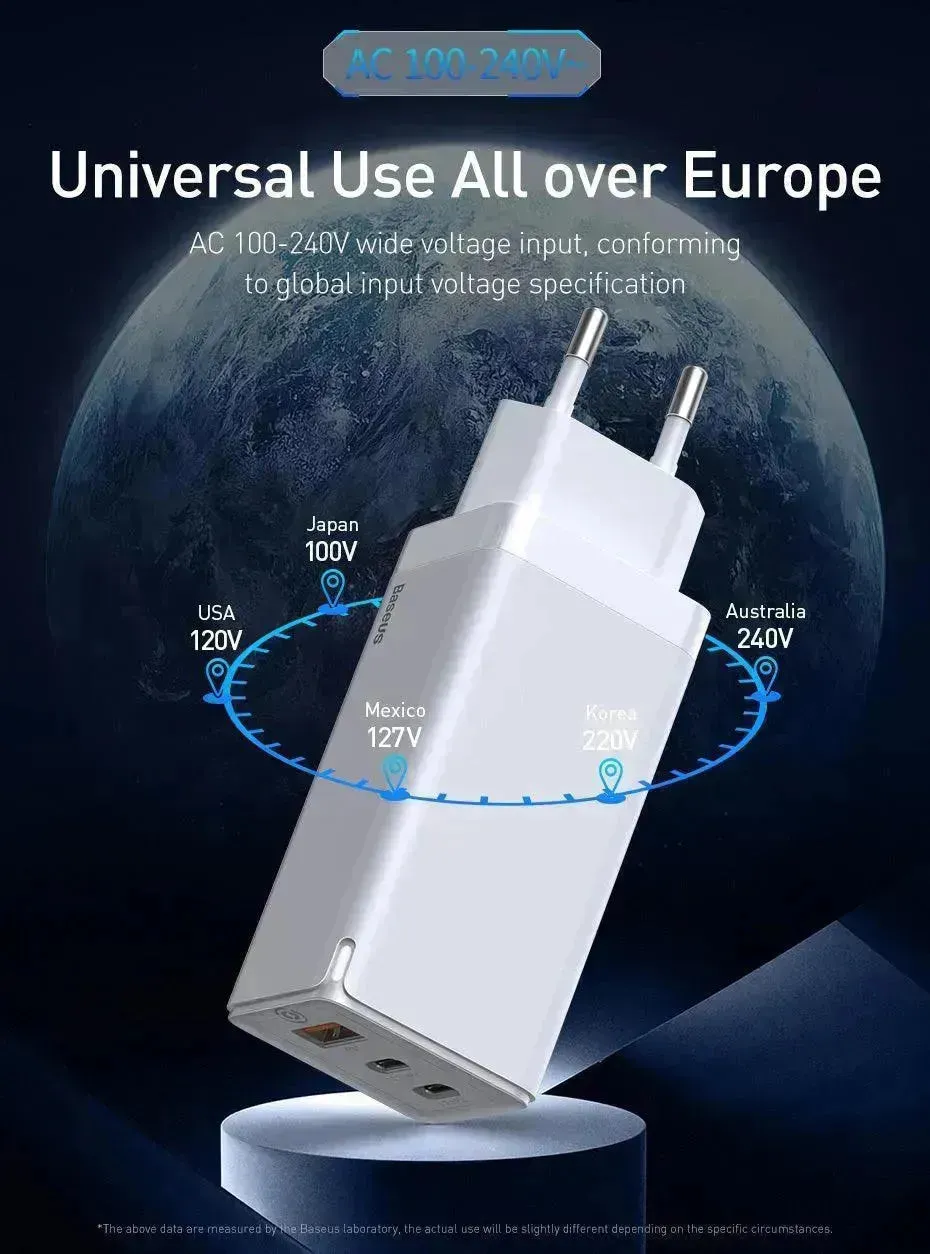 Fast mobile phone charger With USB and Type C port