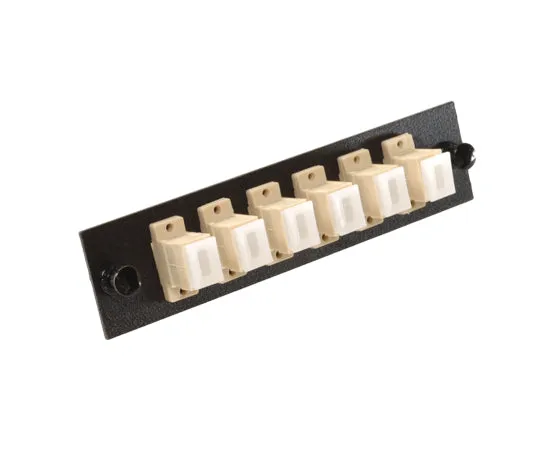 Fiber Adapter Panel, Multimode, 6 SC Simplex Couplers