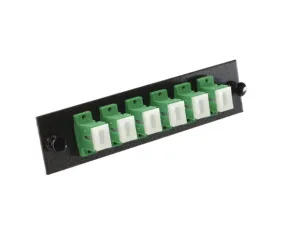 Fiber Adapter Panel, Single Mode, 6 SC/APC Simplex Couplers