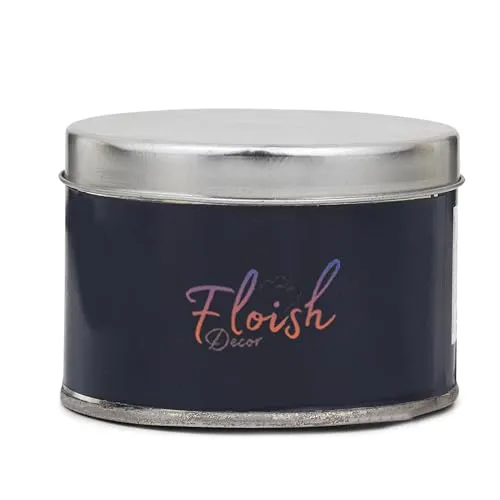 Floish Decor Premium Scented Tin Wood Wick Candle | Scented Candles for Home Decor | Scented Candles Gift Set | 30 Hours Burn Time (Lavender, 2 Pcs)