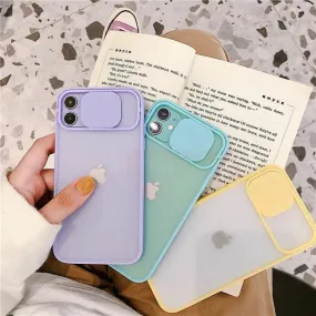 Frosted frame lens Silicone phone case