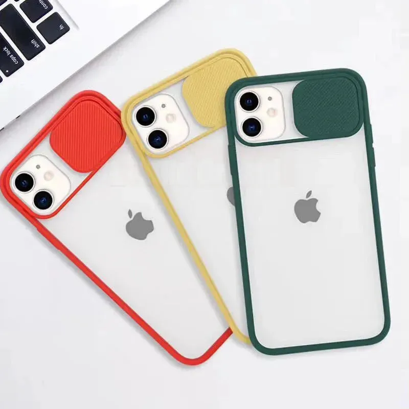 Frosted frame lens Silicone phone case