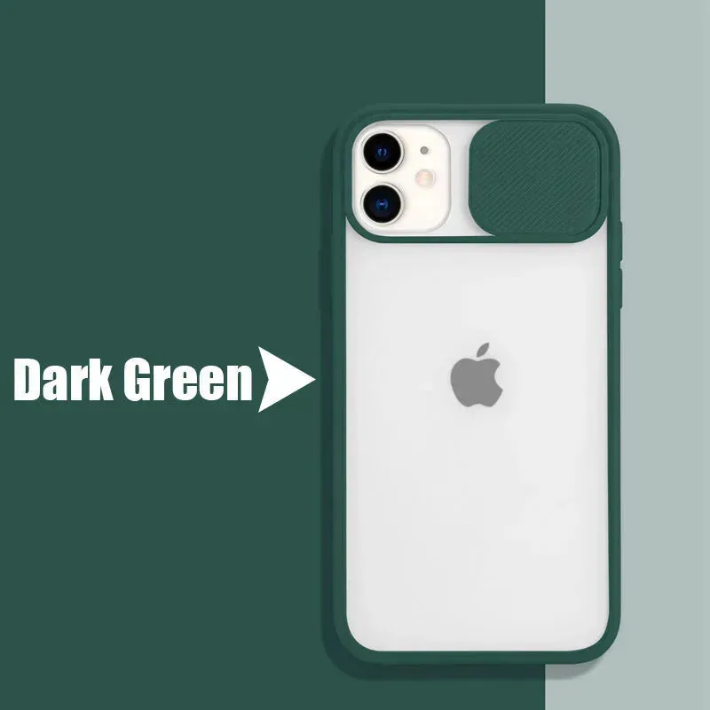 Frosted frame lens Silicone phone case