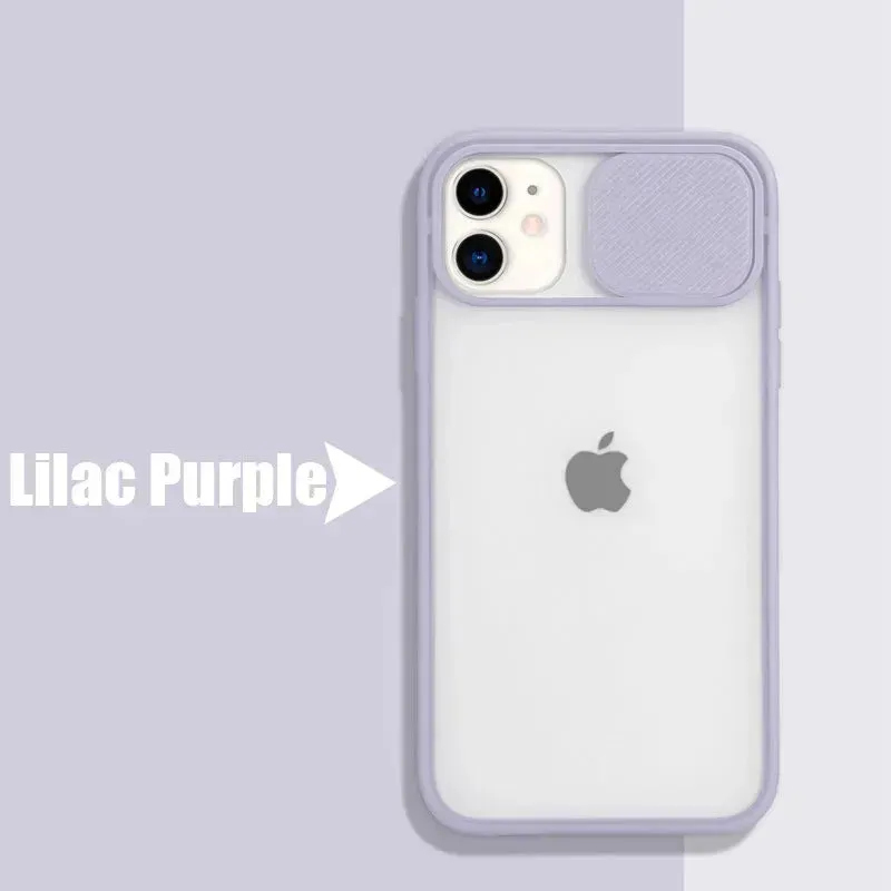 Frosted frame lens Silicone phone case