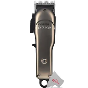 Gamma  Alpha Protégé Gunmetal Rechargeable Cordless Clipper with Adjustable Zero Gap Blade and 4 Hour Run Time