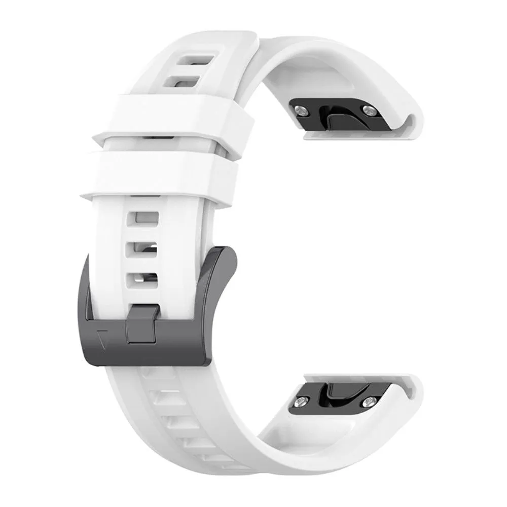 Garmin Fenix 7X / 7X Solar / Tactix 7 silicone watch strap - White