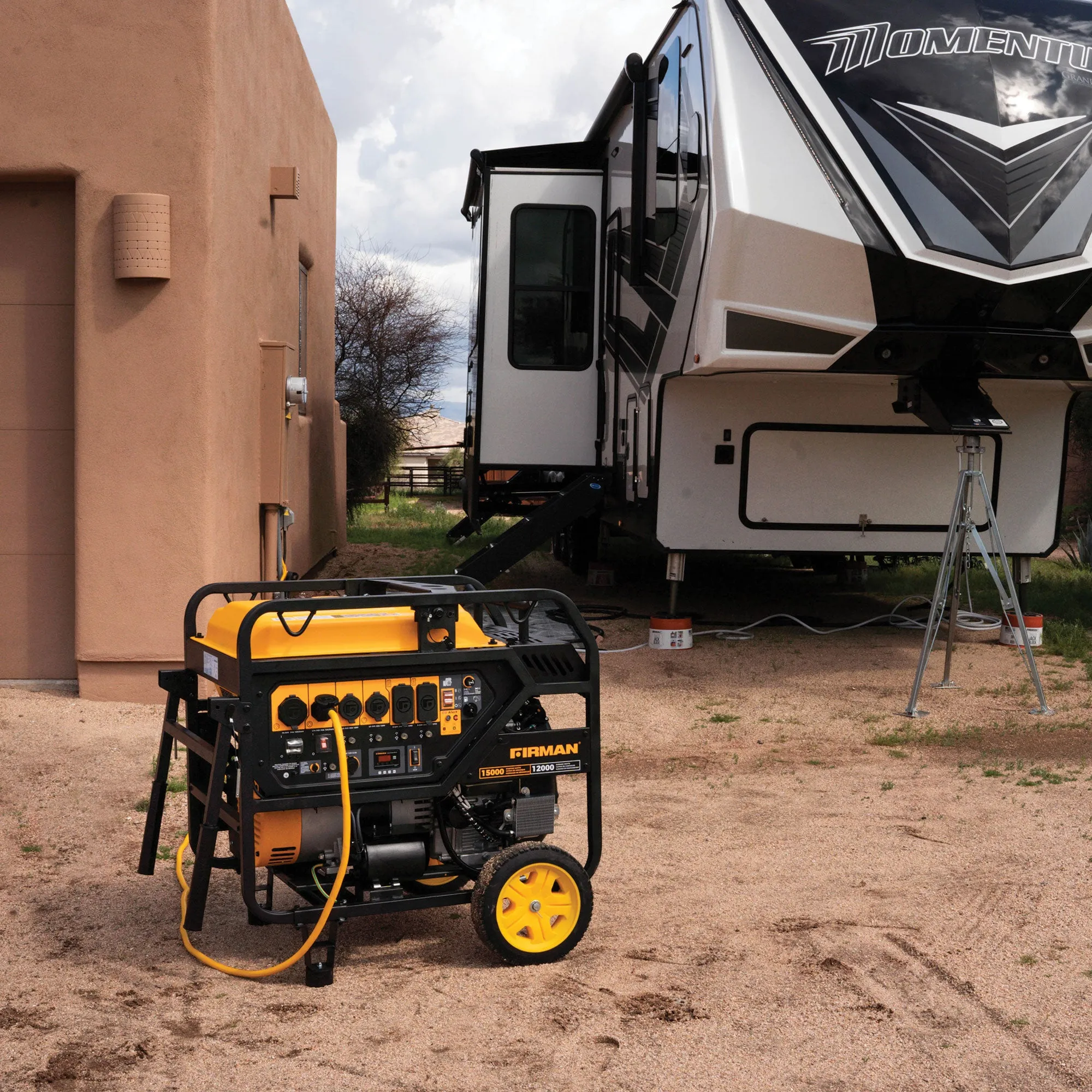 Gas Portable Generator 15000W Electric Start 120/240V with CO Alert