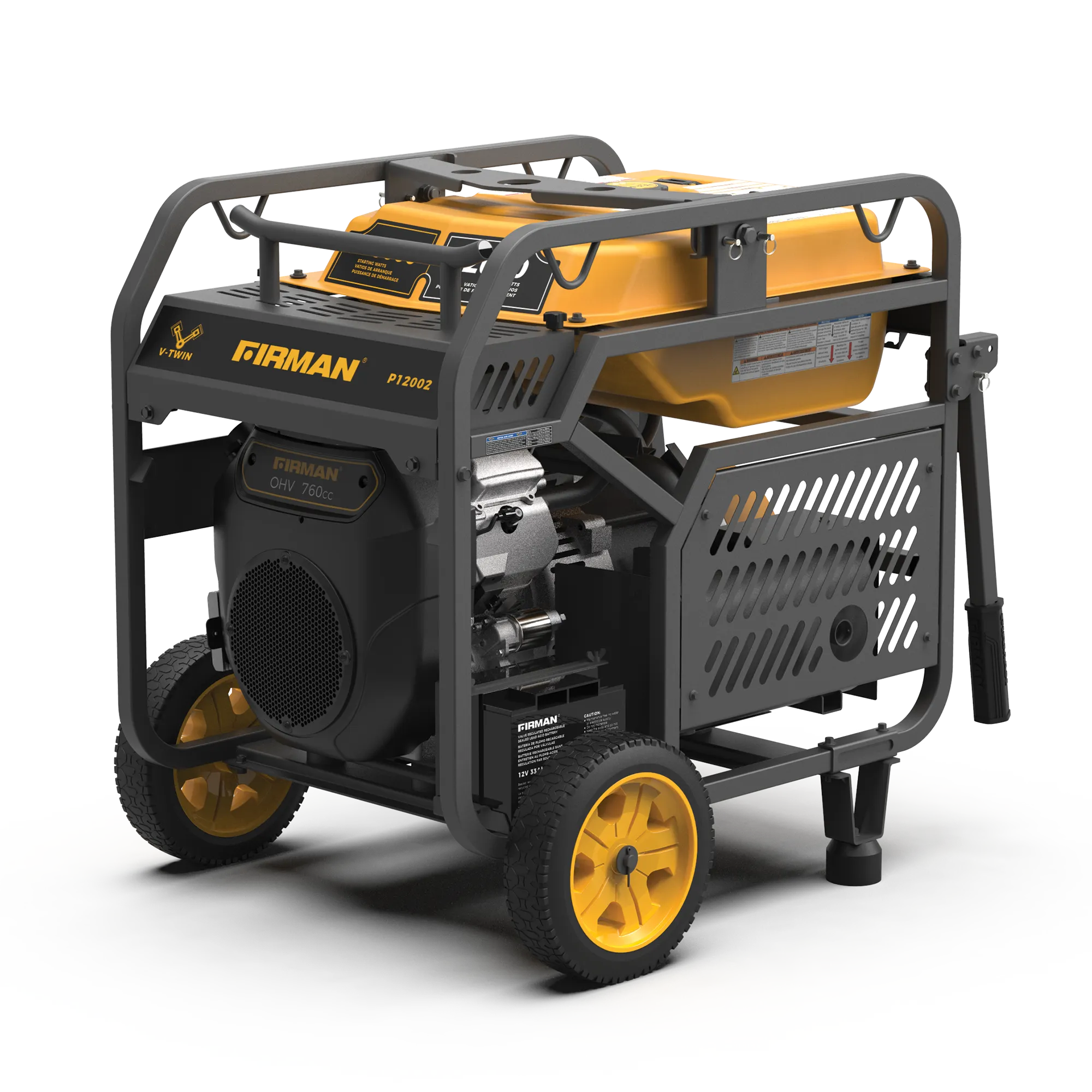 Gas Portable Generator 15000W Electric Start 120/240V with CO Alert