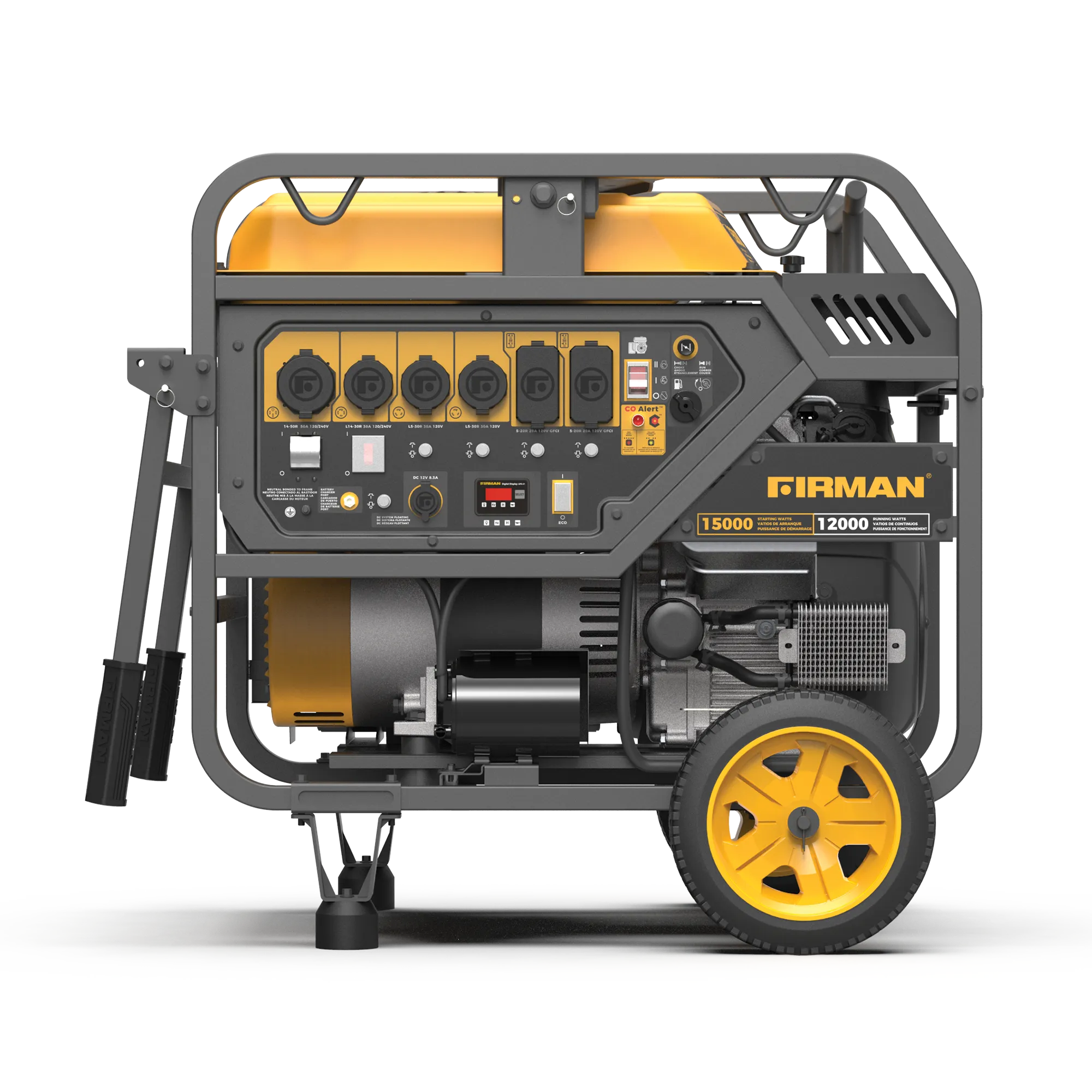 Gas Portable Generator 15000W Electric Start 120/240V with CO Alert