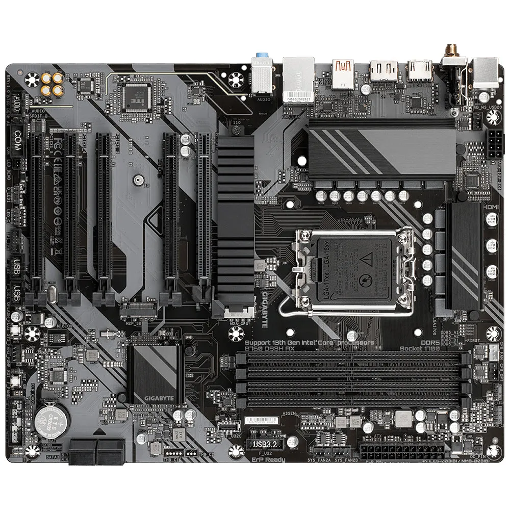 Gigabyte Mainboard B760 Ds3h Ax - 1.X - Atx - Socket Lga1700 - Intel B760