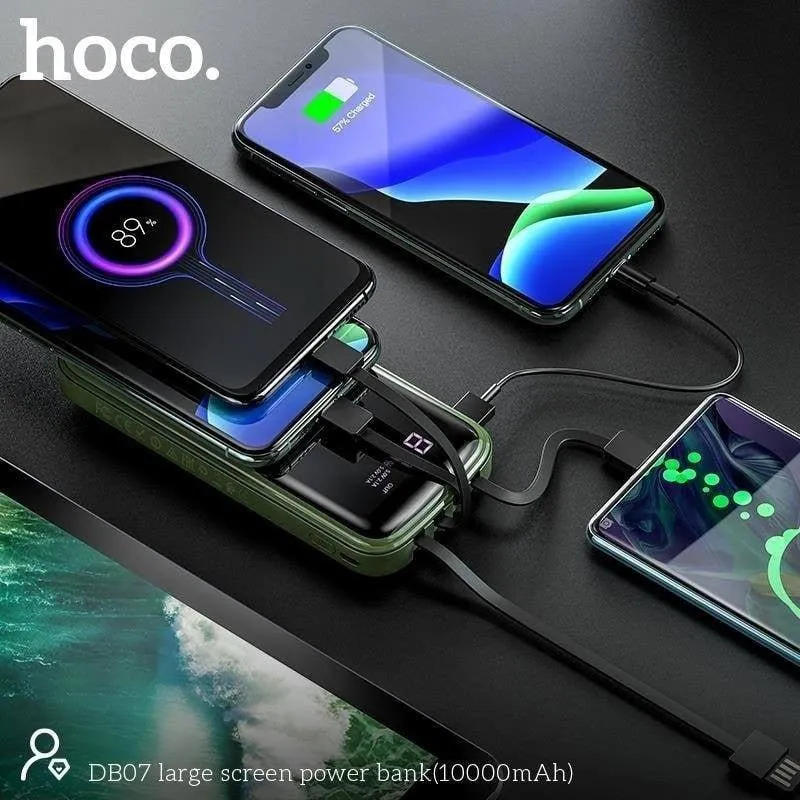 Hoco 10000mAh Power Bank With Four Cable DB07