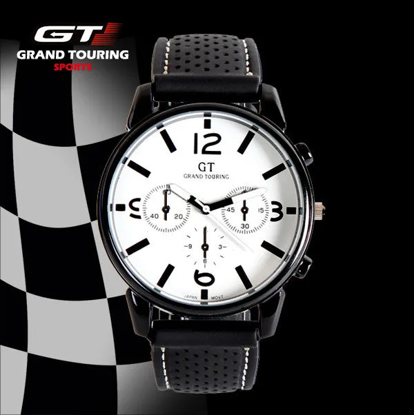 Hot Sale Grand Touring GT Sport Men's Quartz Wristwatches Silicone Bracelet Women Military Watch