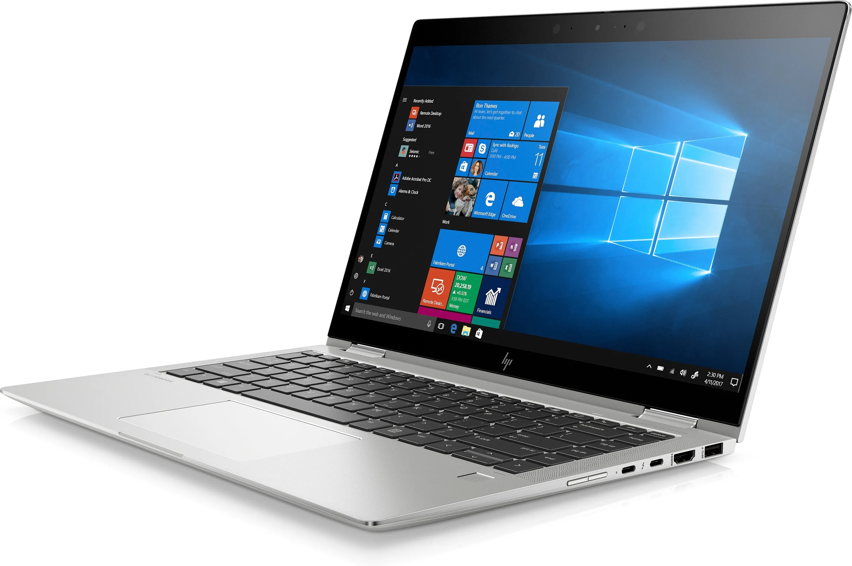 HP EliteBook X360 1040-G6 14" FHD (Touch) Convertible Notebook, Intel Core i7-8565U, 1.80GHz, 16GB RAM, 256GB SSD, Win 10 Pro- 7XF68UT#ABA (Certified Refurbished)