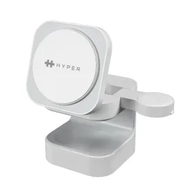 HyperJuice Qi2 3-in-1 Magnetic Charging Stand