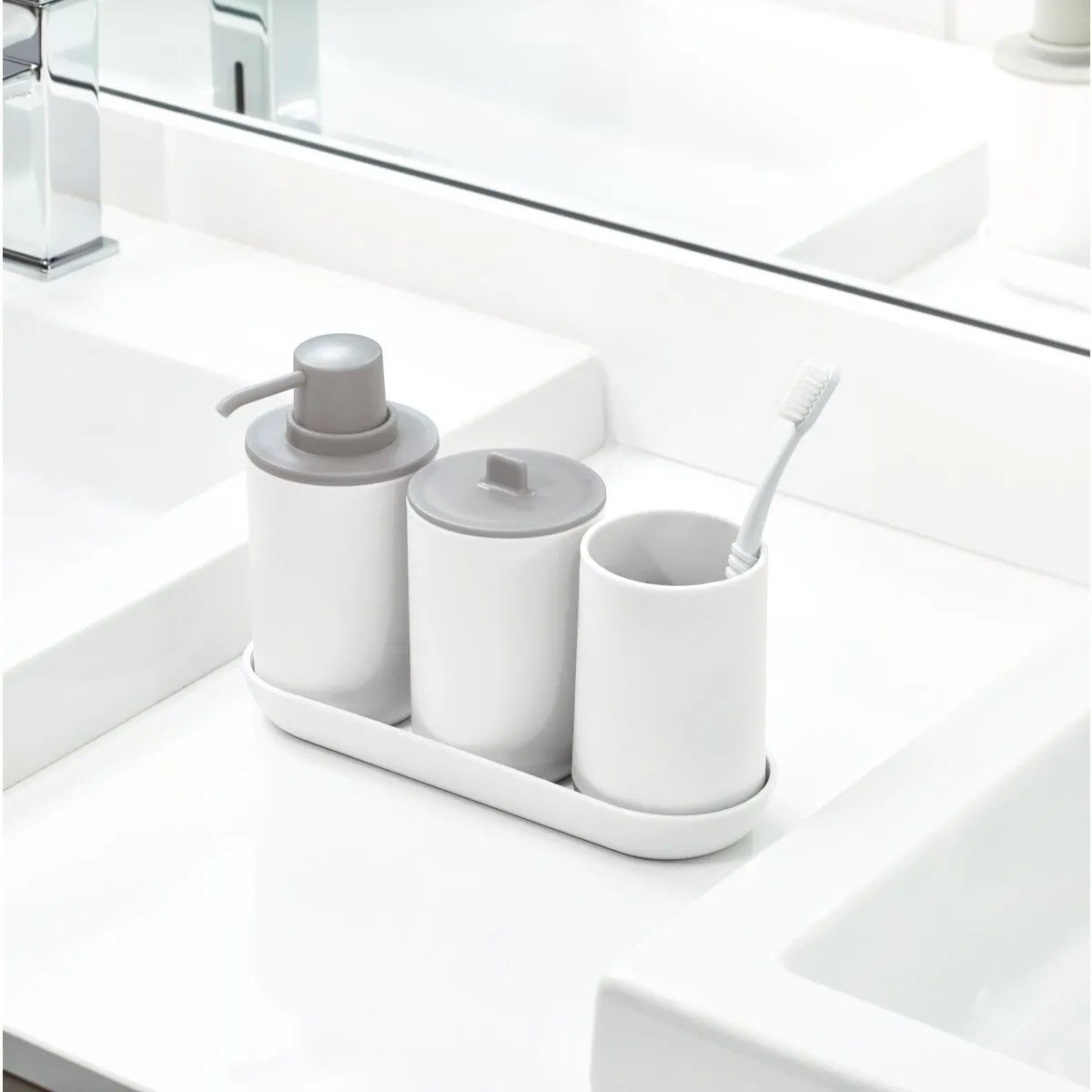 iDesign Cade Bath Accessories (Set of 4)