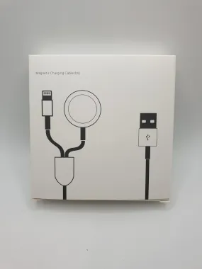 iWatch Magnetic Charger For iWatch series 1/2/3/4/5/6 Lightening Cable Connector Included For iPhone Charging Also USB