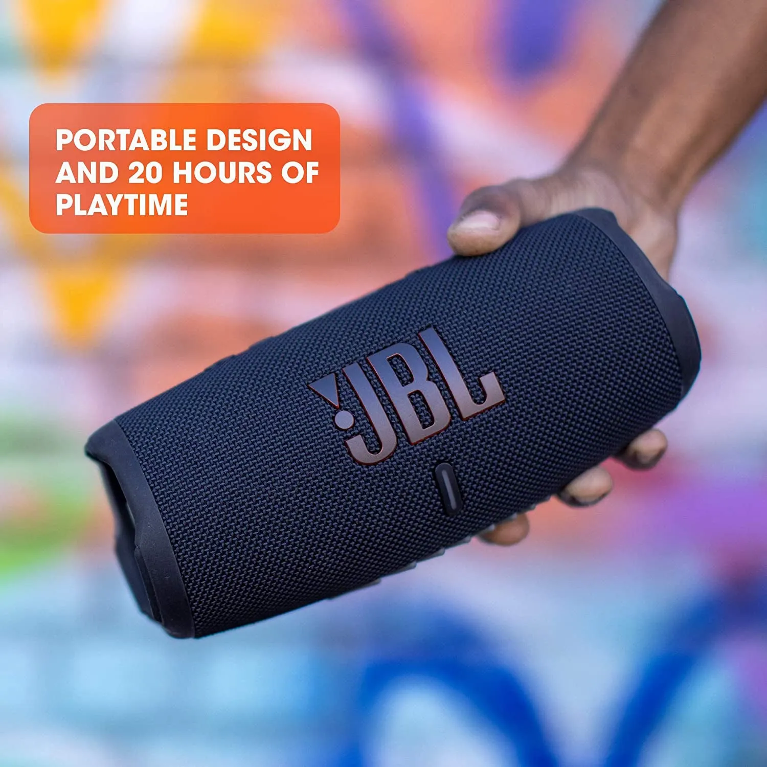 JBL CHARGE 5 - Portable Waterproof  Bluetooth Speaker with Powerbank USB Charge Out  20 Hours Playtime,  Partyboost.