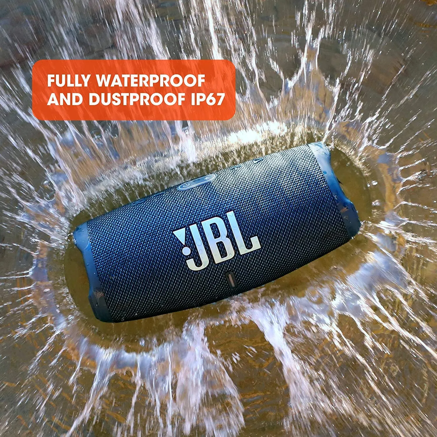 JBL CHARGE 5 - Portable Waterproof  Bluetooth Speaker with Powerbank USB Charge Out  20 Hours Playtime,  Partyboost.