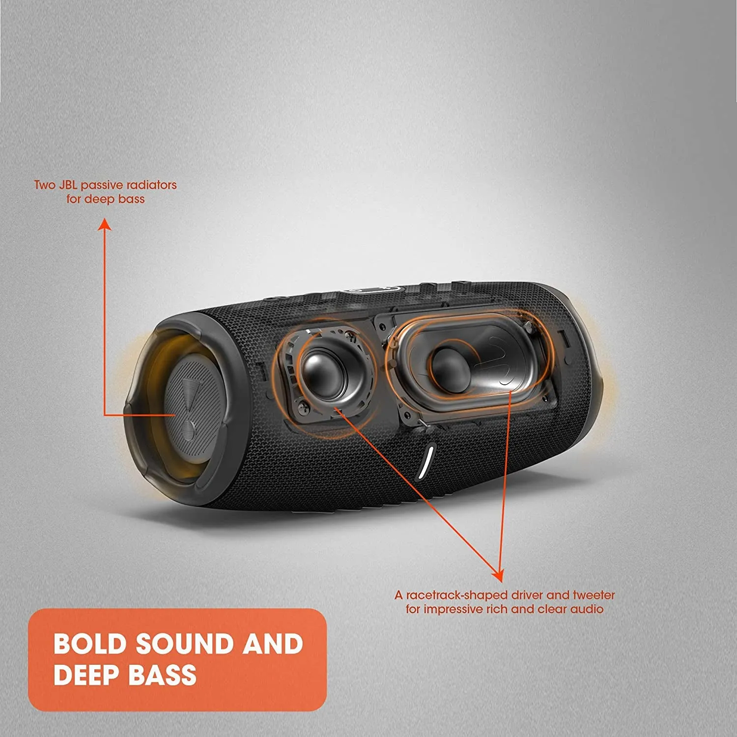 JBL CHARGE 5 - Portable Waterproof  Bluetooth Speaker with Powerbank USB Charge Out  20 Hours Playtime,  Partyboost.