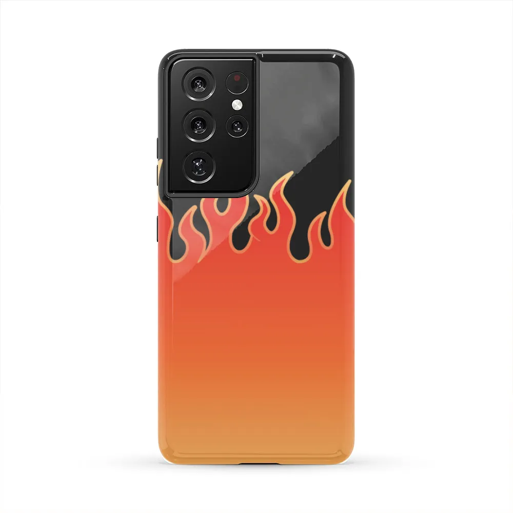 Jin T7 Flame Tough Phone Case - Red