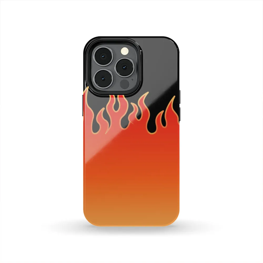 Jin T7 Flame Tough Phone Case - Red