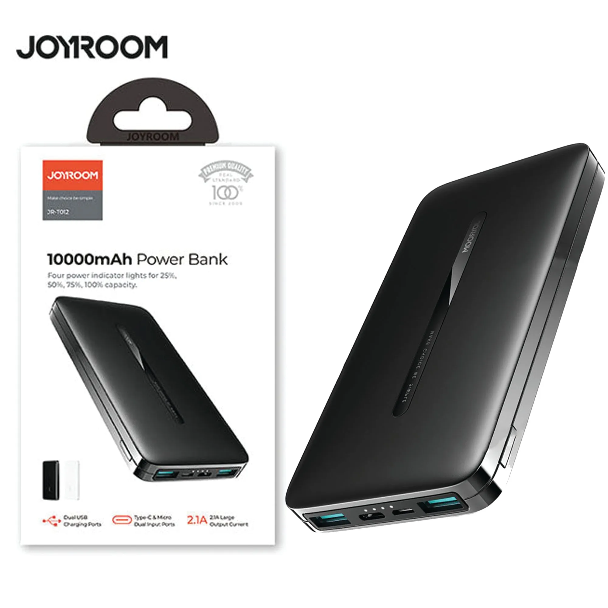 Joyroom Jr-T012 Power Bank 10000mah Finished Machine Music Hall Top Star Mobile Black